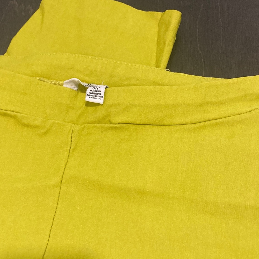 Chartreuse Stretchy Pants - Picture 5 of 6